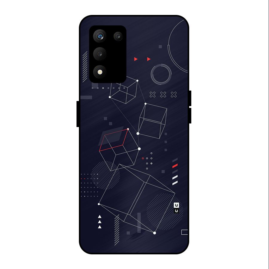 Royal Abstract Shapes Metal Back Case for realme 9 5G SE