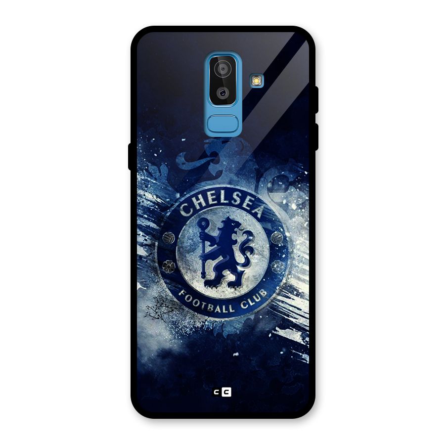 Royal Blues Squad Glass Back Case for Galaxy J8