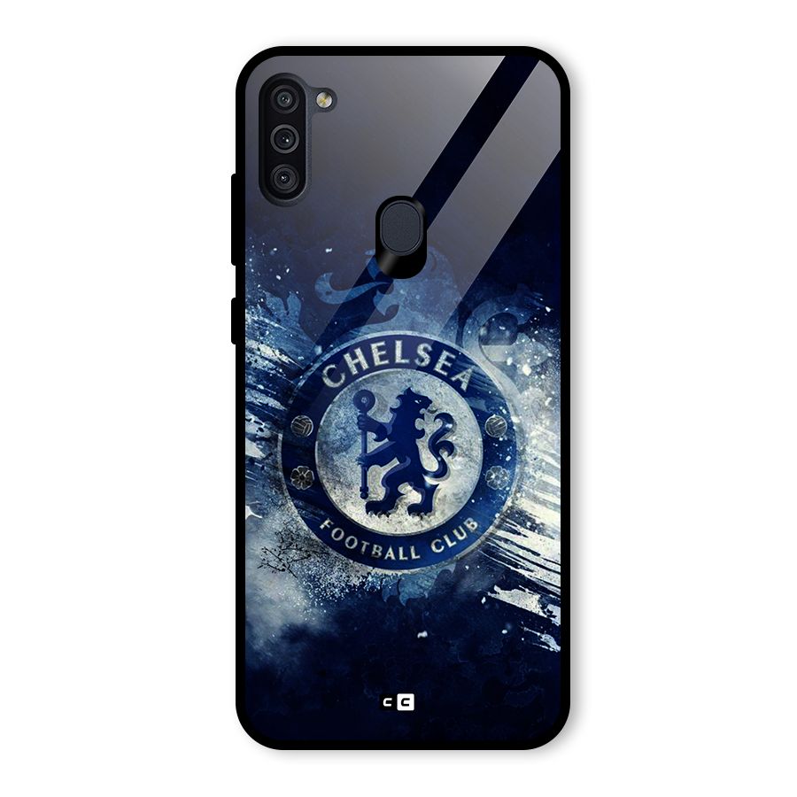 Royal Blues Squad Glass Back Case for Galaxy M11