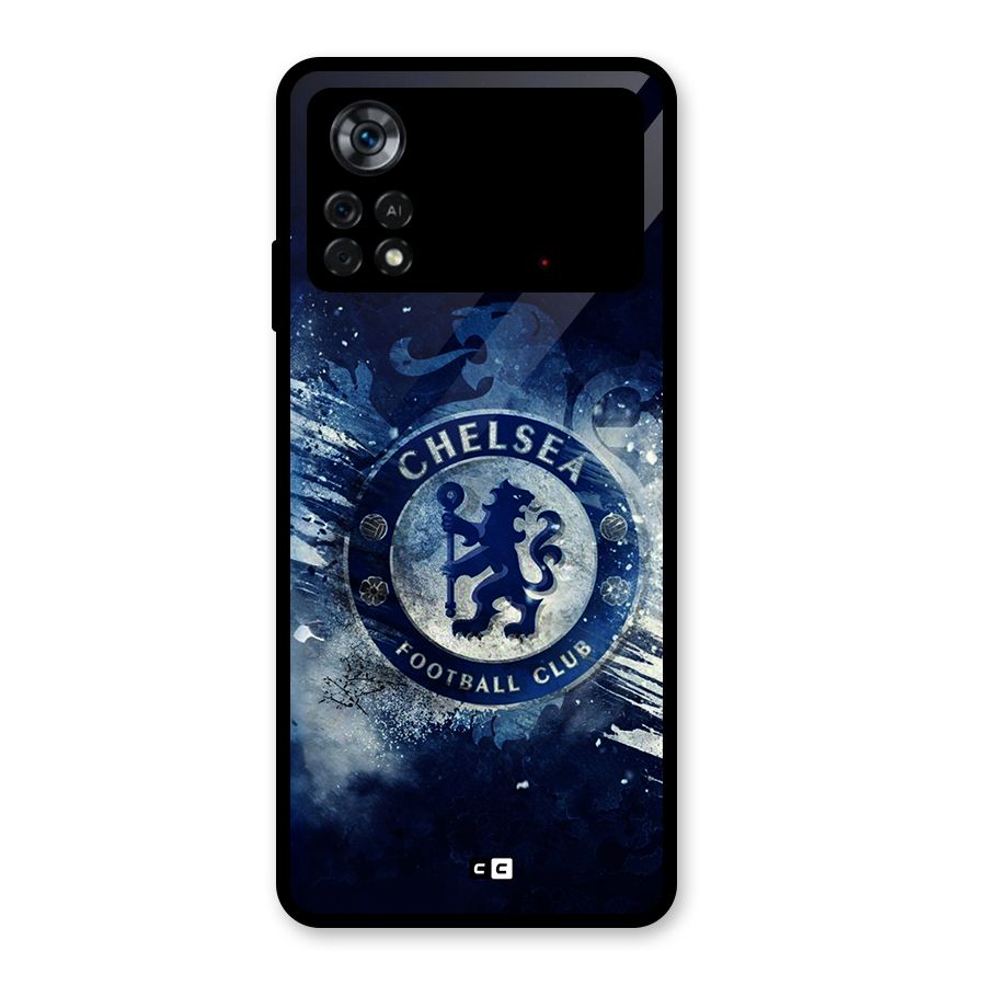 Royal Blues Squad Glass Back Case for Poco X4 Pro 5G