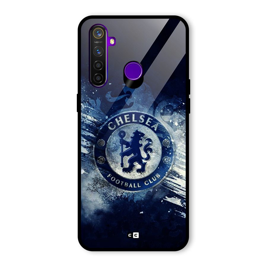 Royal Blues Squad Glass Back Case for Realme 5 Pro