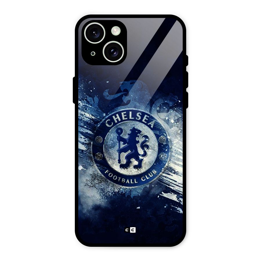 Royal Blues Squad Glass Back Case for iPhone 15 Plus