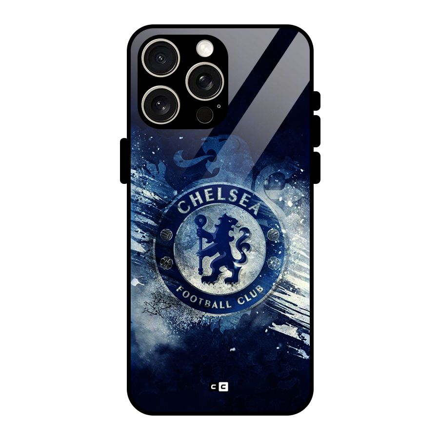 Royal Blues Squad Glass Back Case for iPhone 15 Pro Max