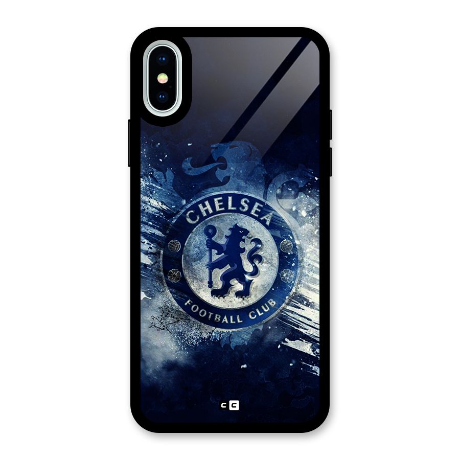Royal Blues Squad Glass Back Case for iPhone XS