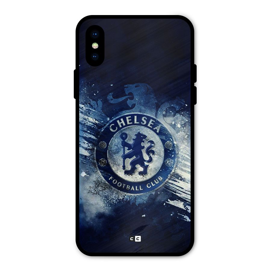 Royal Blues Squad Metal Back Case for iPhone XS