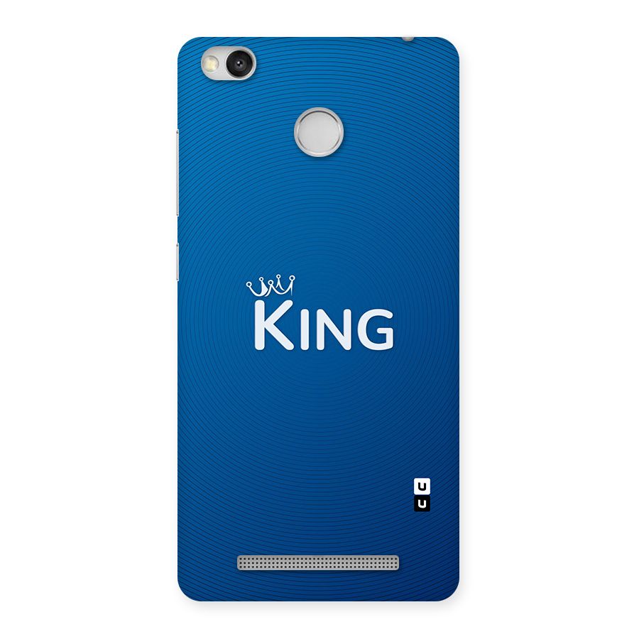 Royal King Back Case for Redmi 3S Prime