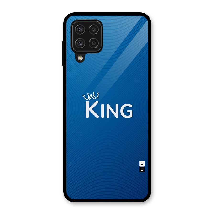 Royal King Glass Back Case for Galaxy A22 4G