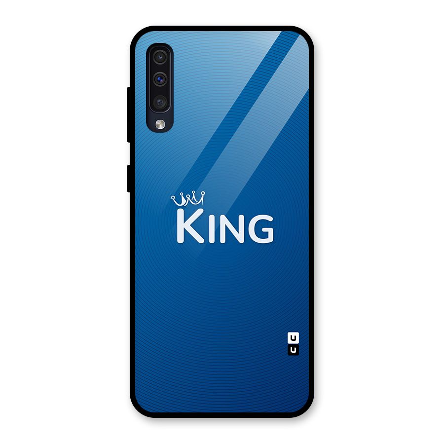 Royal King Glass Back Case for Galaxy A50