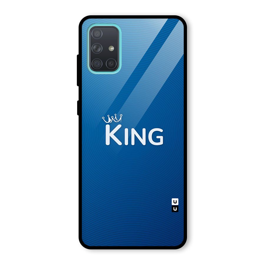Royal King Glass Back Case for Galaxy A71