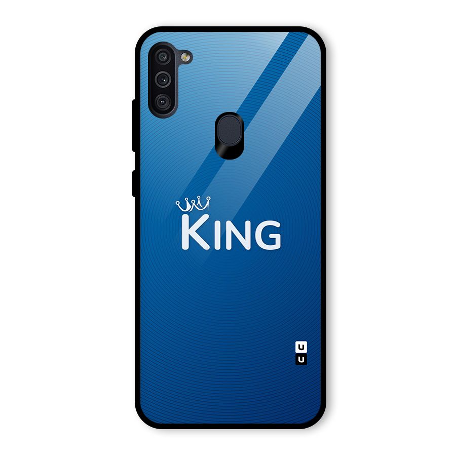 Royal King Glass Back Case for Galaxy M11