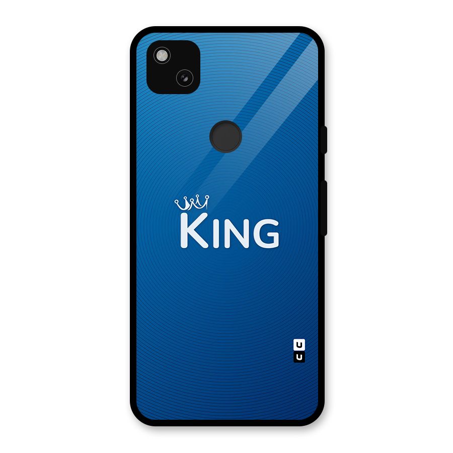 Royal King Glass Back Case for Google Pixel 4a