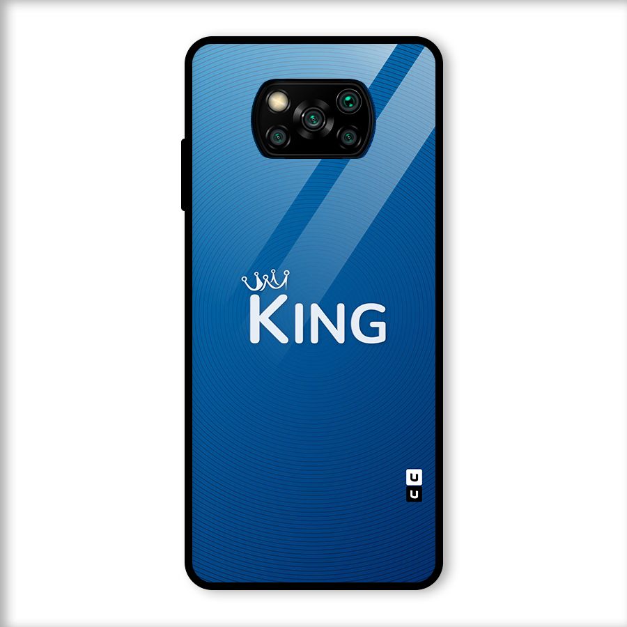 Royal King Glass Back Case for Poco X3