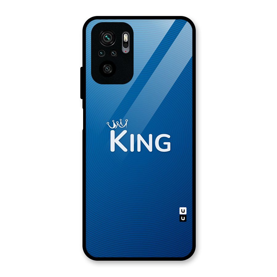 Royal King Glass Back Case for Redmi Note 10S