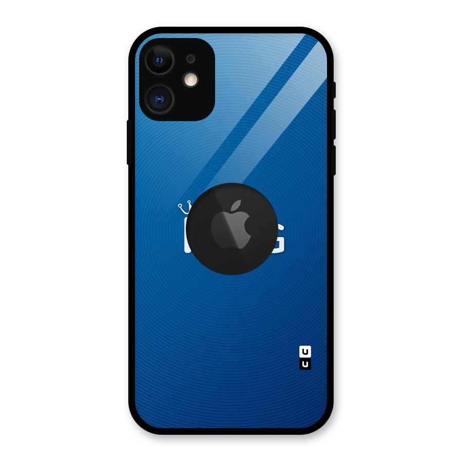 Royal King Glass Back Case for iPhone 11 Logo Cut