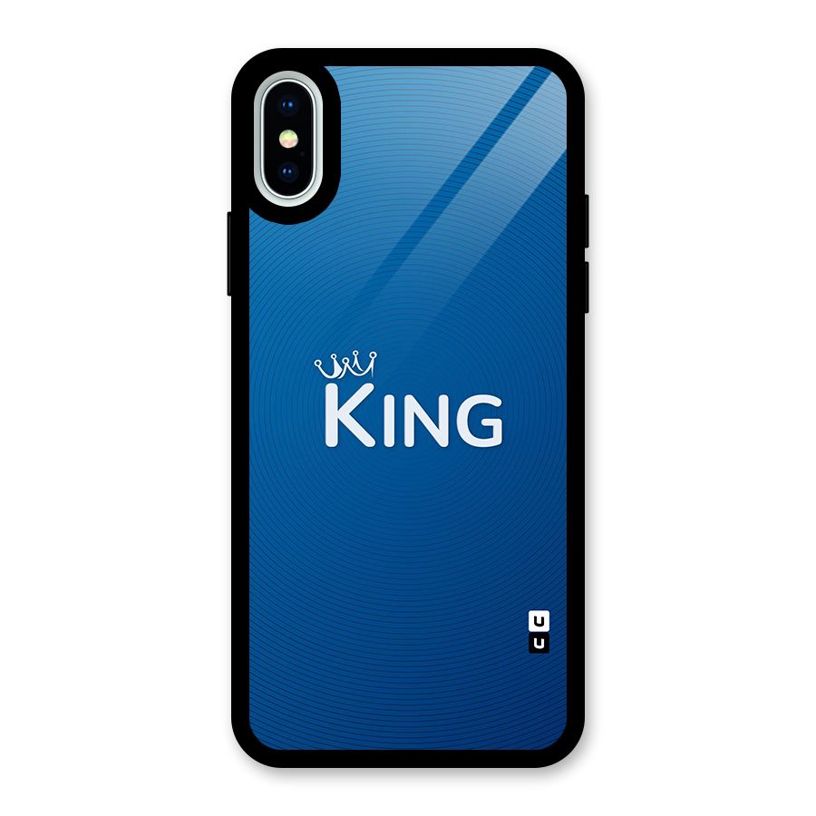 Royal King Glass Back Case for iPhone X