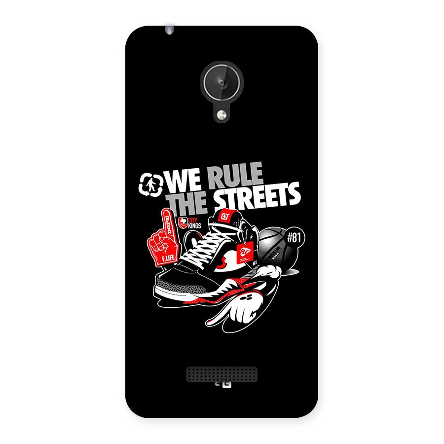Rule The Streets Back Case for Canvas Spark Q380