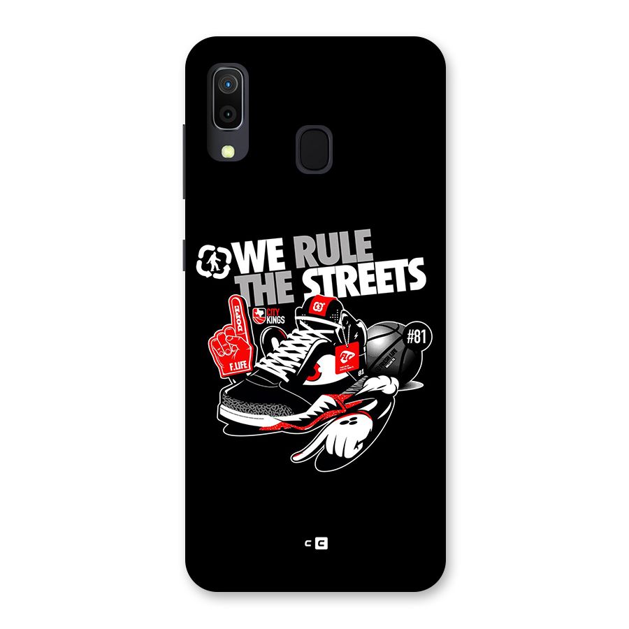 Rule The Streets Back Case for Galaxy A20
