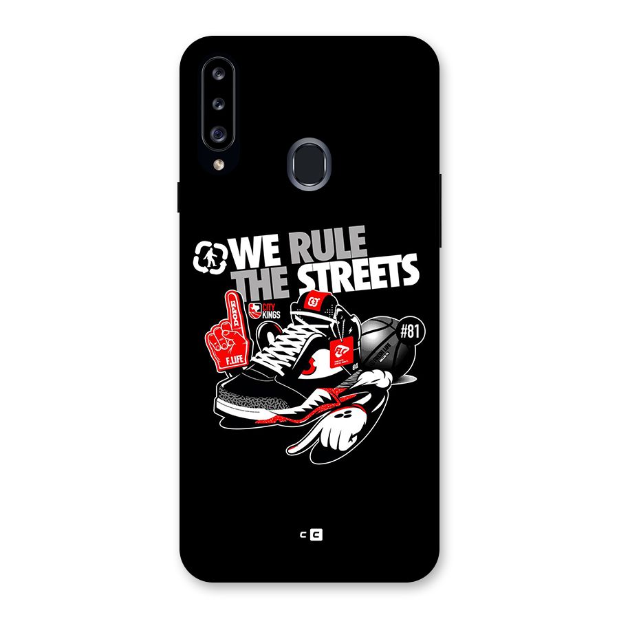 Rule The Streets Back Case for Galaxy A20s