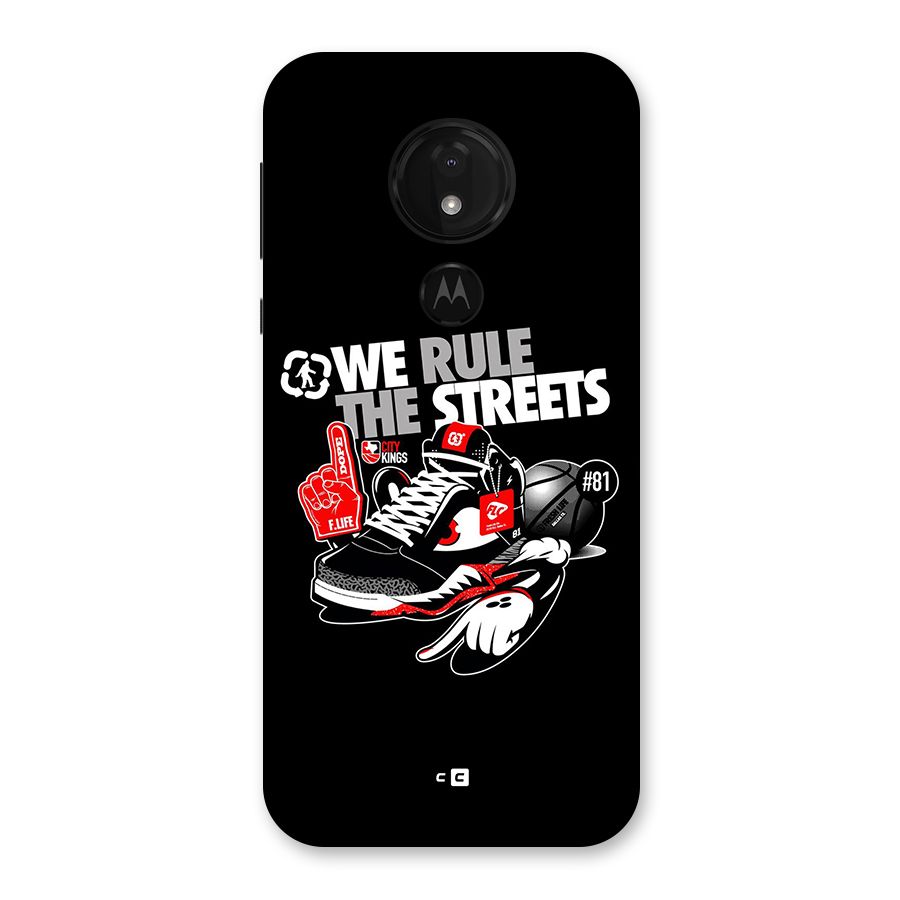 Rule The Streets Back Case for Moto G7 Power