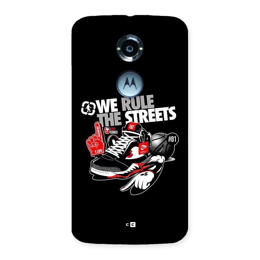 Rule The Streets Back Case for Moto X2