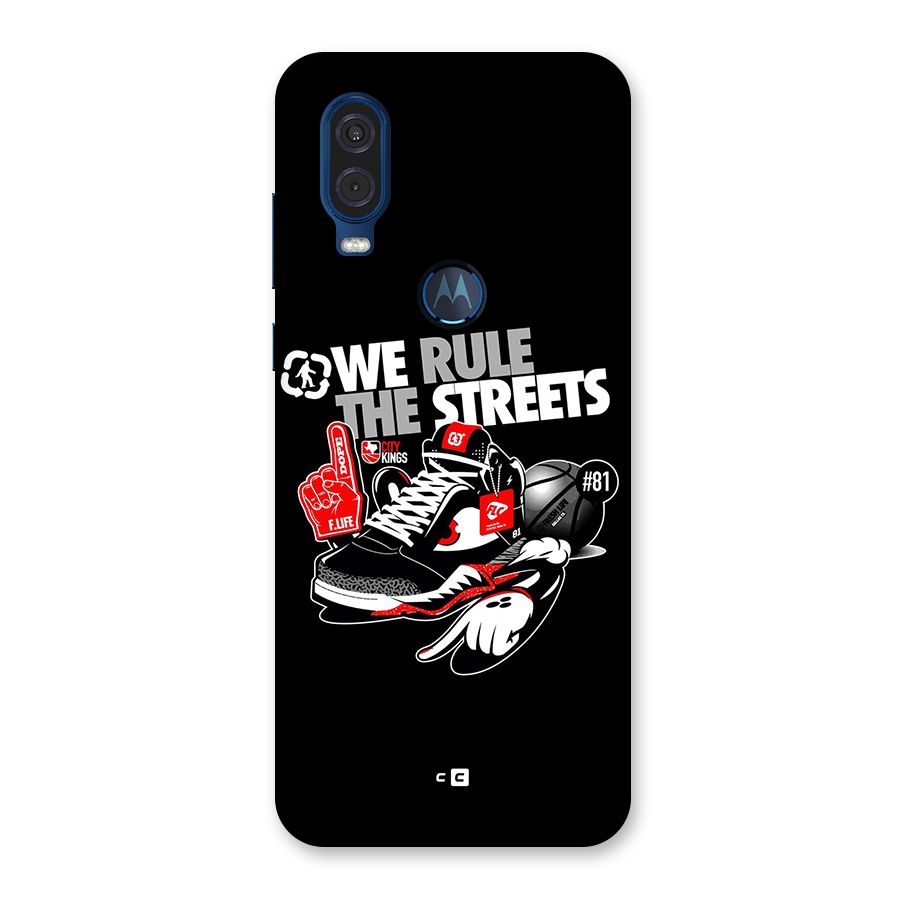 Rule The Streets Back Case for Motorola One Vision