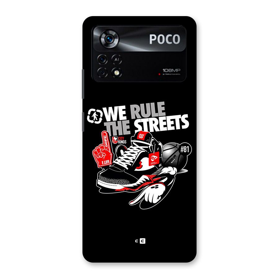 Rule The Streets Back Case for Poco X4 Pro 5G