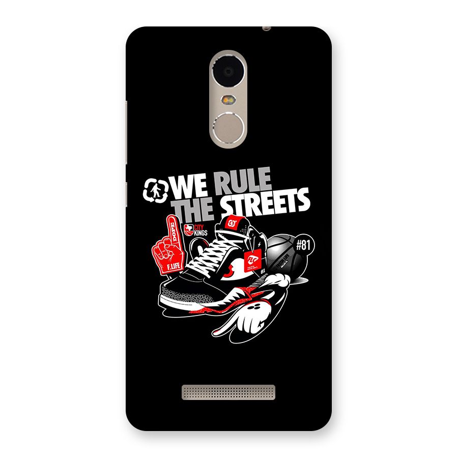Rule The Streets Back Case for Redmi Note 3