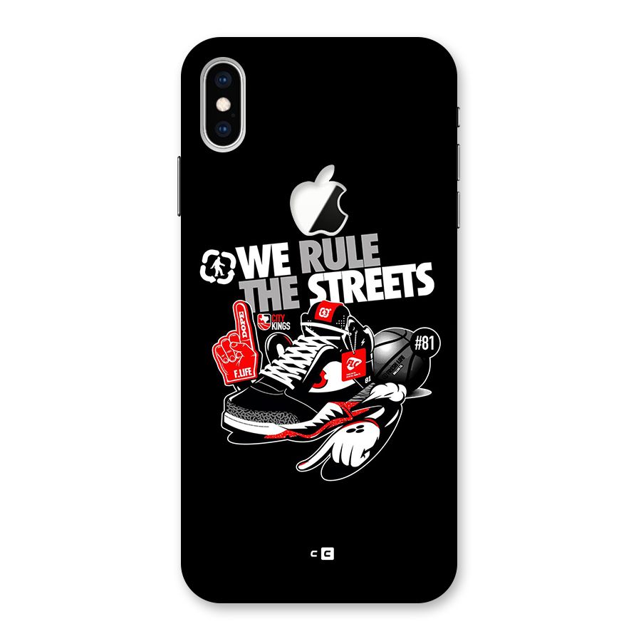Rule The Streets Back Case for iPhone XS Max Apple Cut
