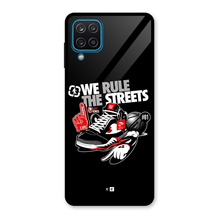 Rule The Streets Glass Back Case for Galaxy A12