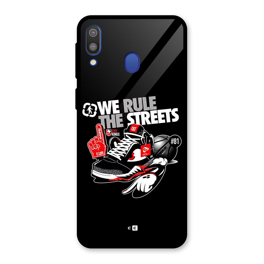 Rule The Streets Glass Back Case for Galaxy M20