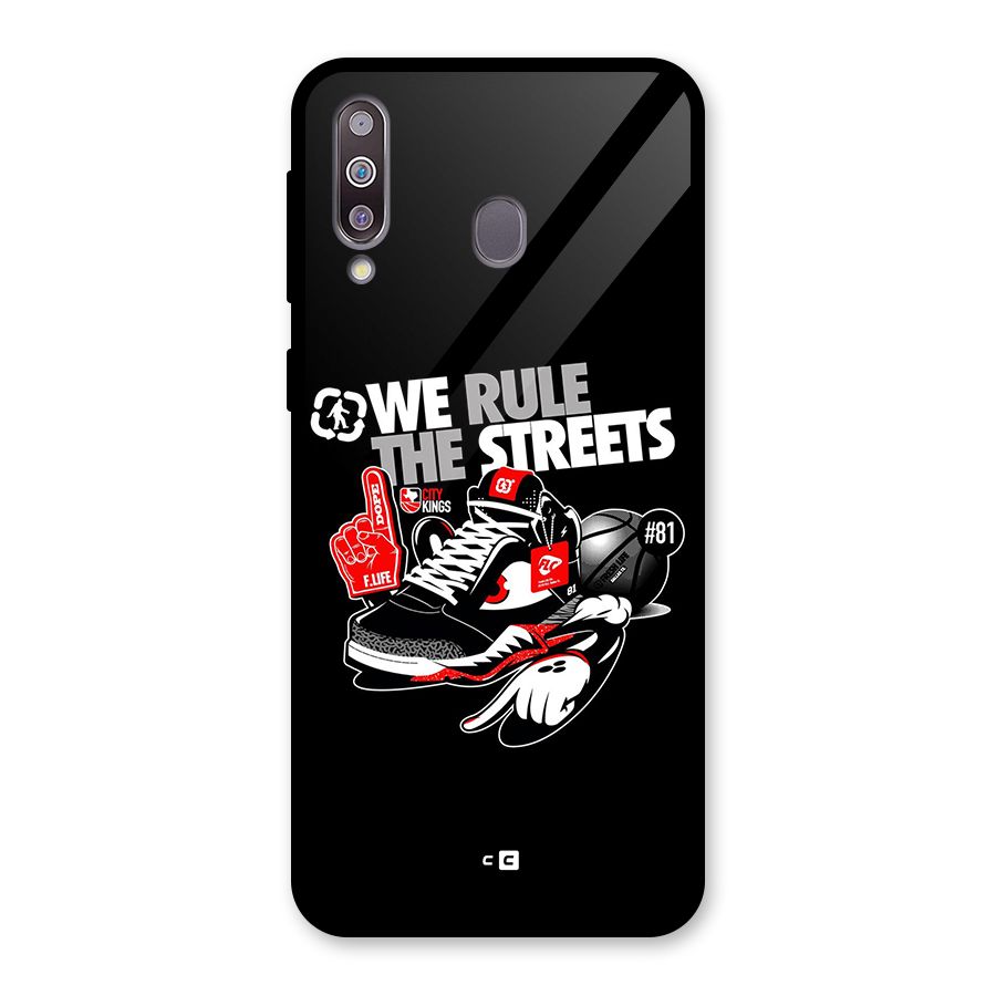 Rule The Streets Glass Back Case for Galaxy M30