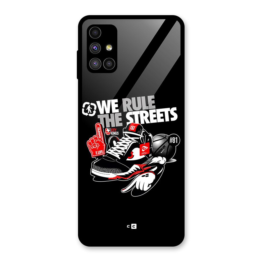 Rule The Streets Glass Back Case for Galaxy M51