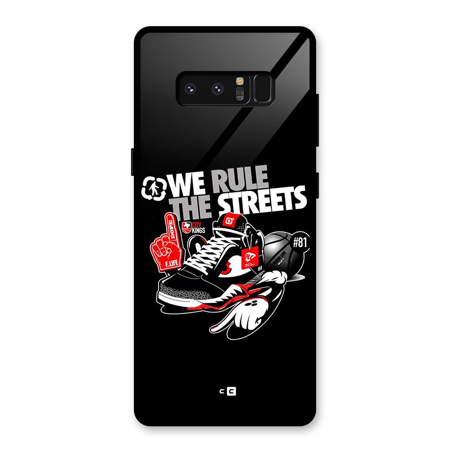Rule The Streets Glass Back Case for Galaxy Note 8