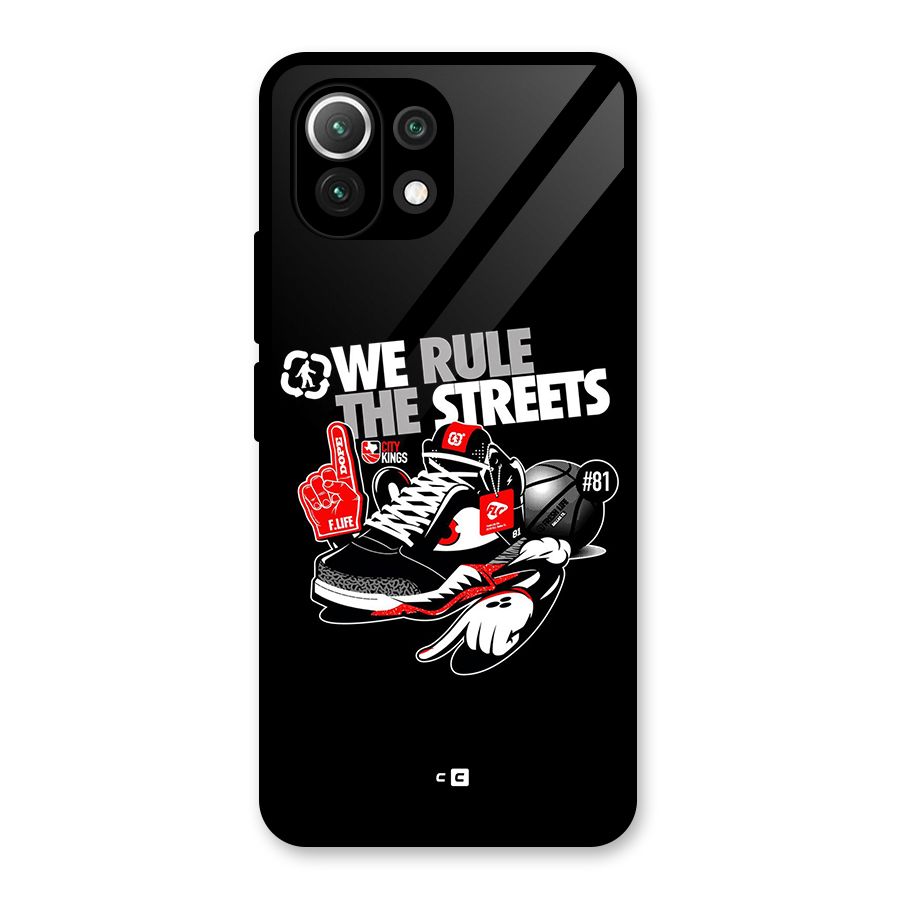 Rule The Streets Glass Back Case for Mi 11 Lite