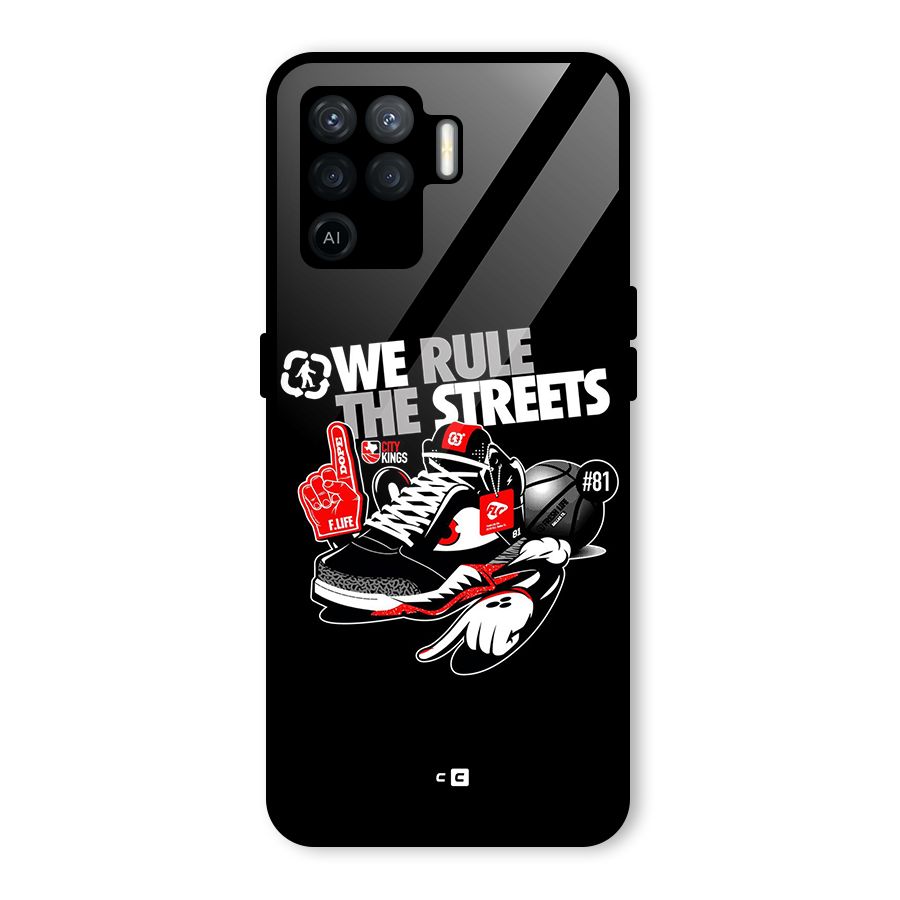 Rule The Streets Glass Back Case for Oppo F19 Pro