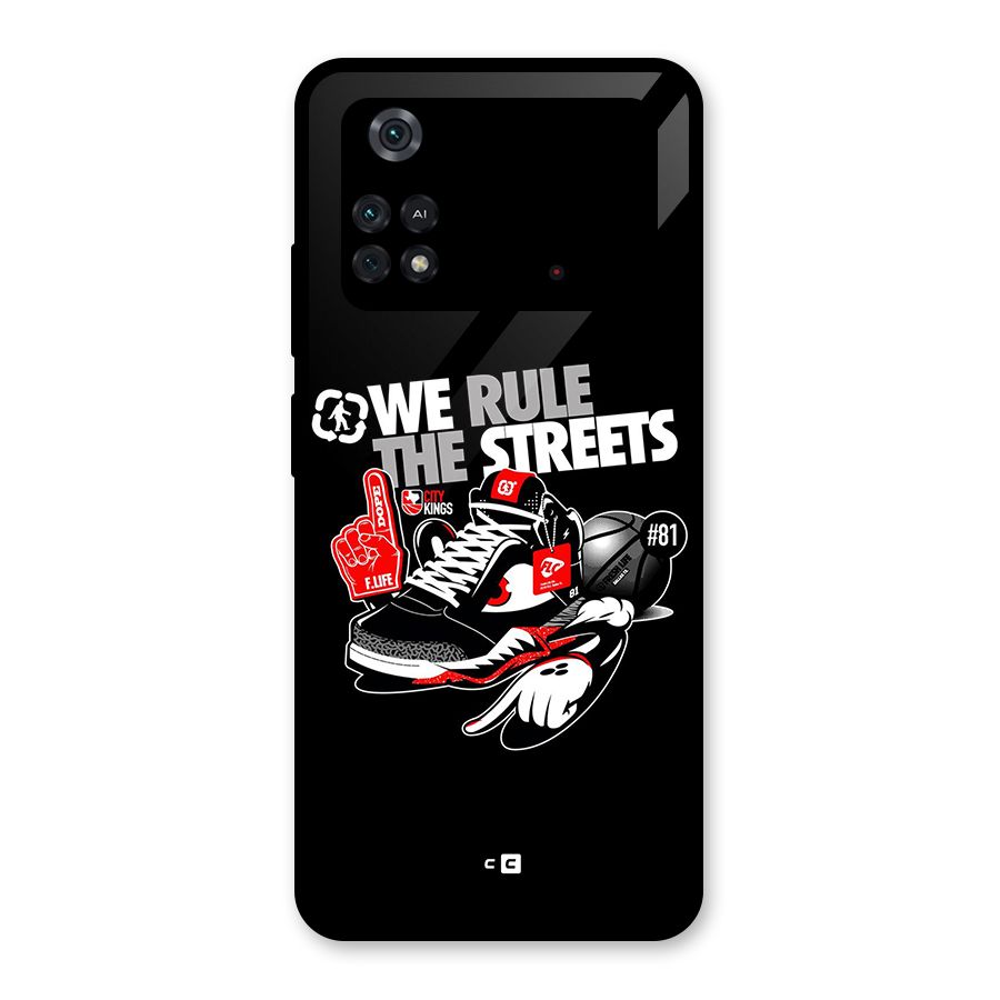 Rule The Streets Glass Back Case for Poco M4 Pro 4G