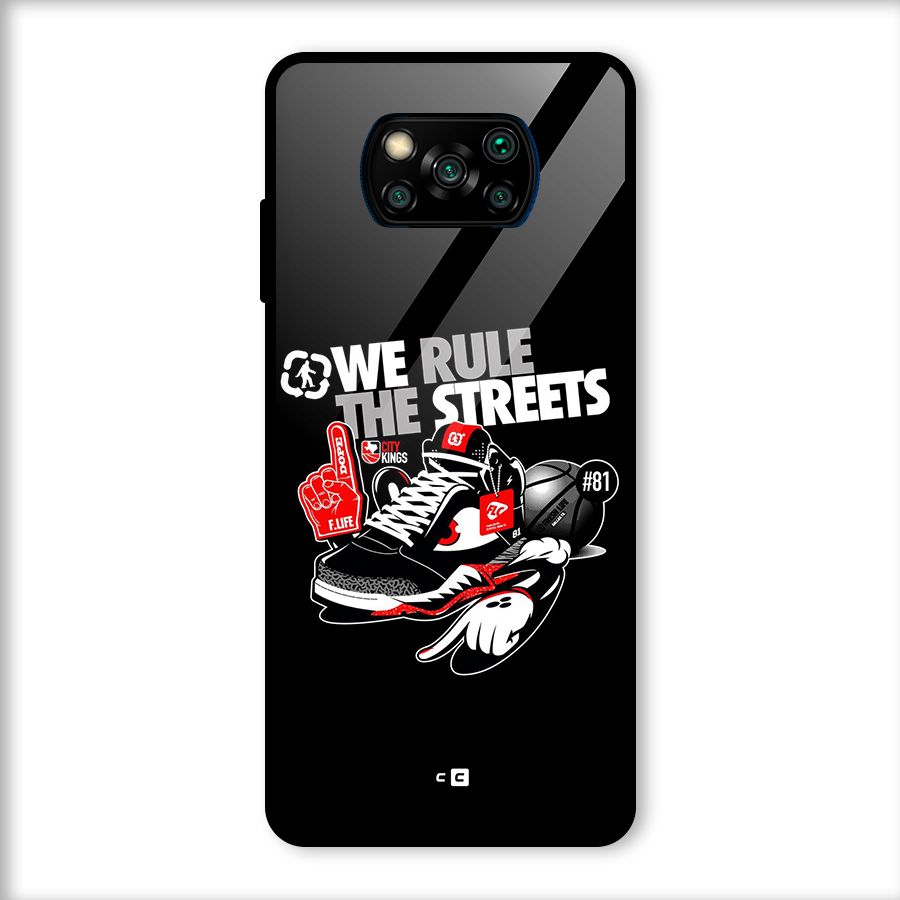 Rule The Streets Glass Back Case for Poco X3