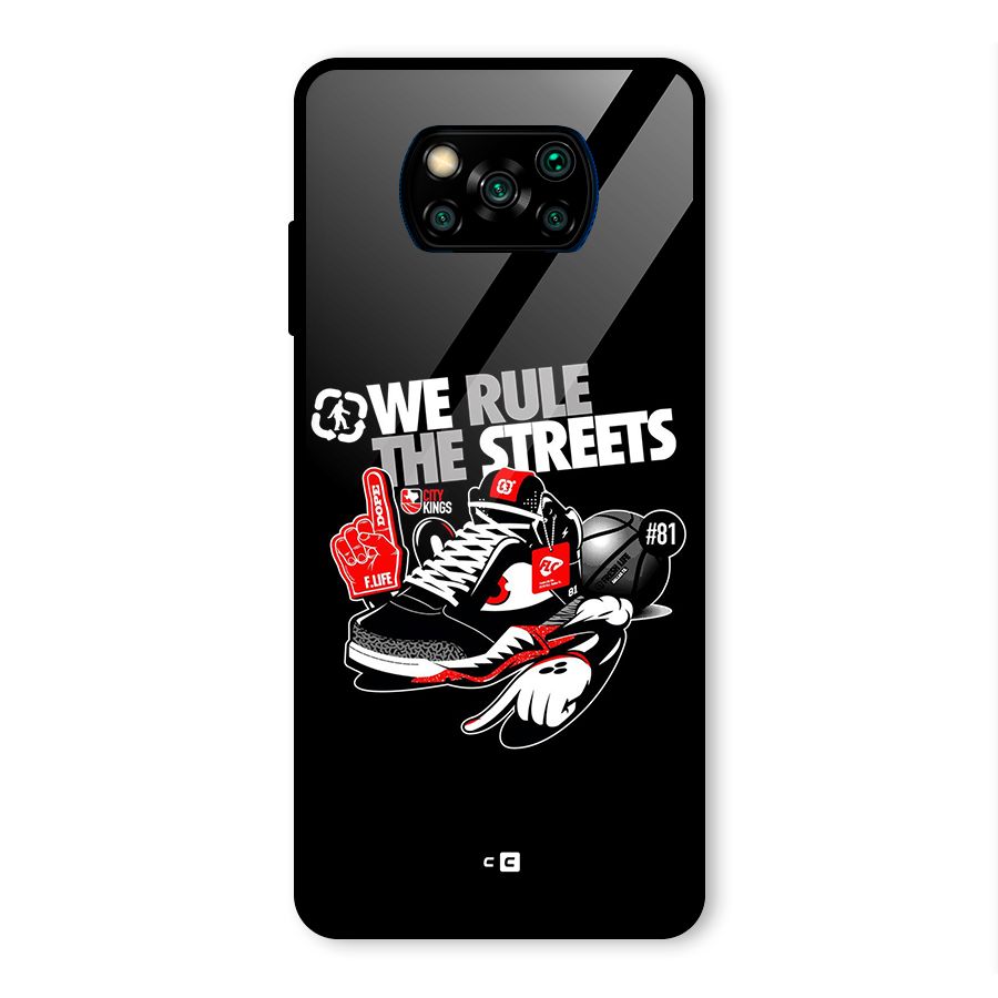 Rule The Streets Glass Back Case for Poco X3 Pro