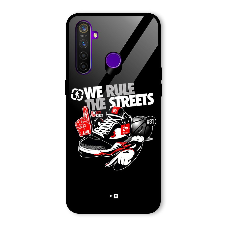 Rule The Streets Glass Back Case for Realme 5 Pro