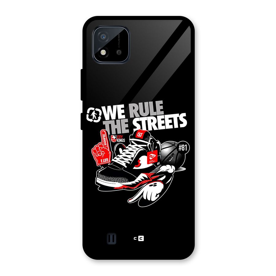 Rule The Streets Glass Back Case for Realme C11 2021