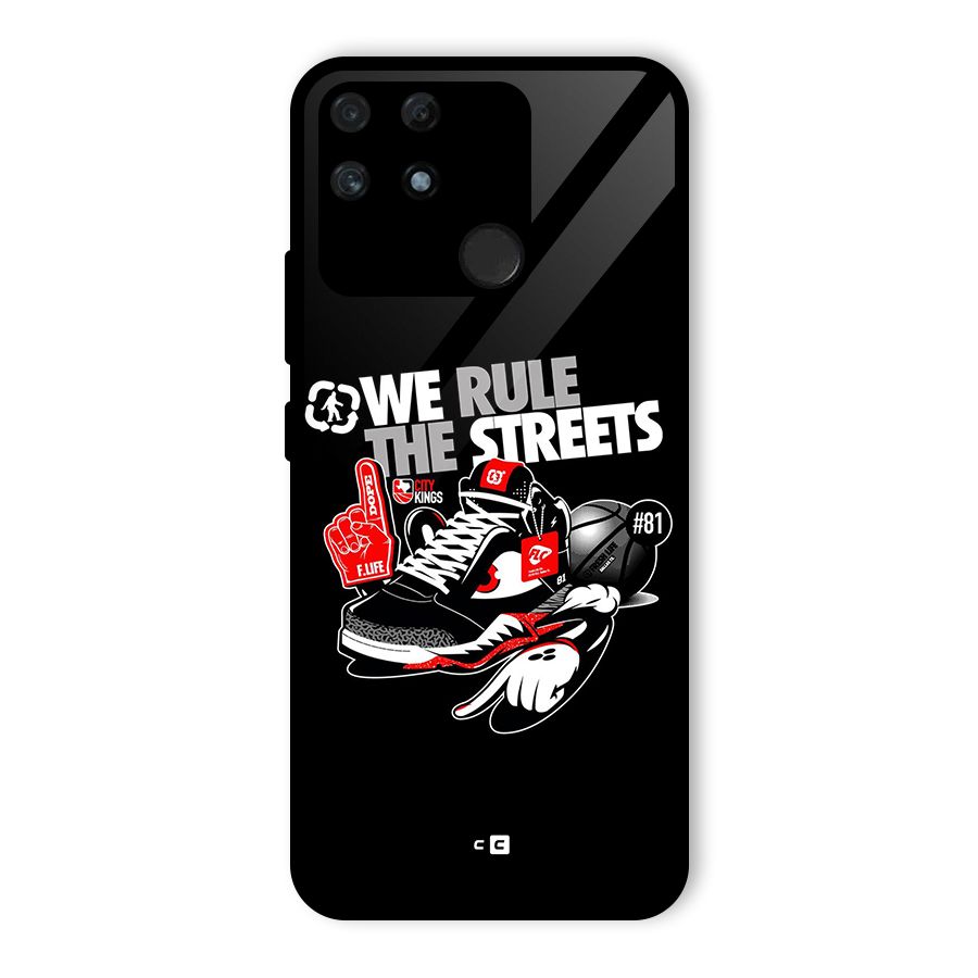 Rule The Streets Glass Back Case for Realme Narzo 50A