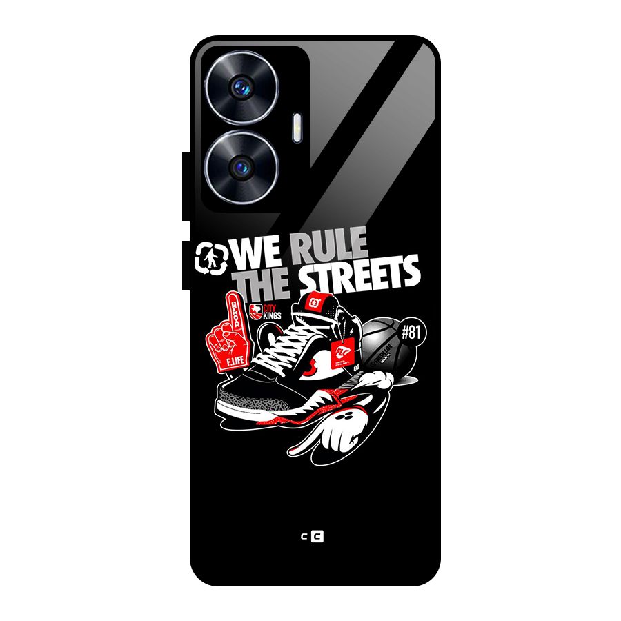 Rule The Streets Glass Back Case for Realme Narzo N55