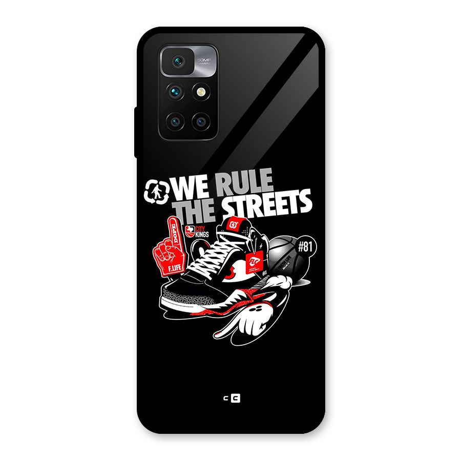 Rule The Streets Glass Back Case for Redmi 10 Prime