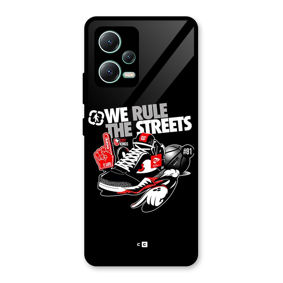 Rule The Streets Glass Back Case for Redmi Note 12 5G