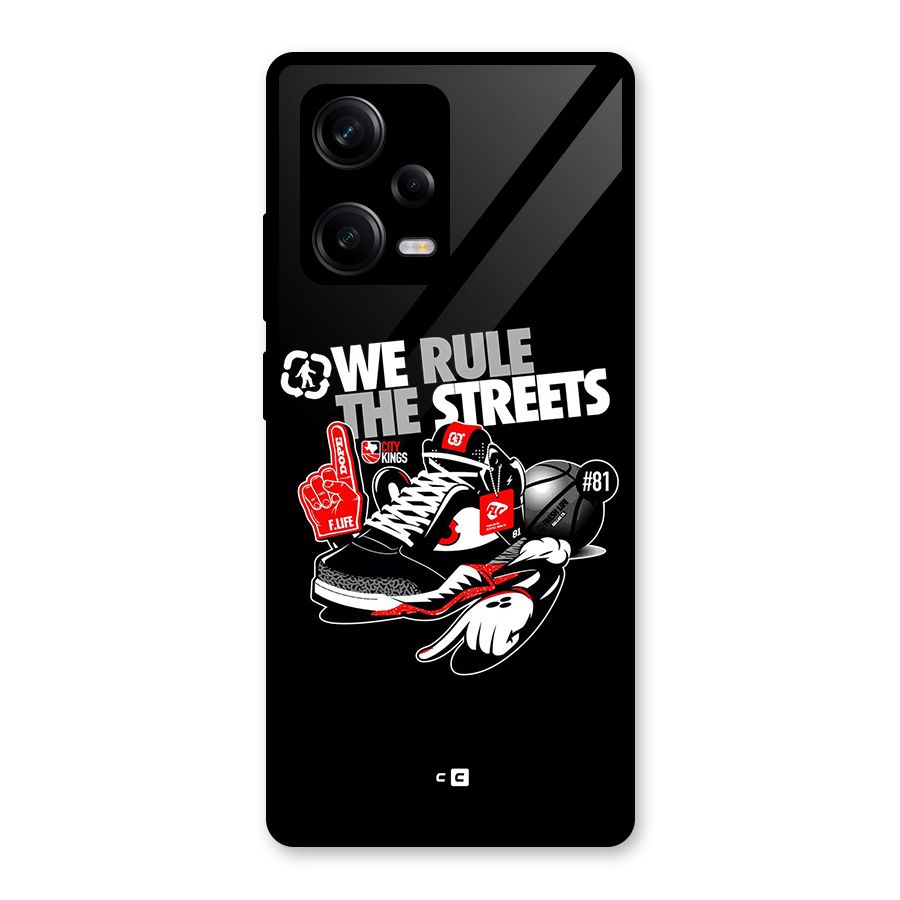 Rule The Streets Glass Back Case for Redmi Note 12 Pro