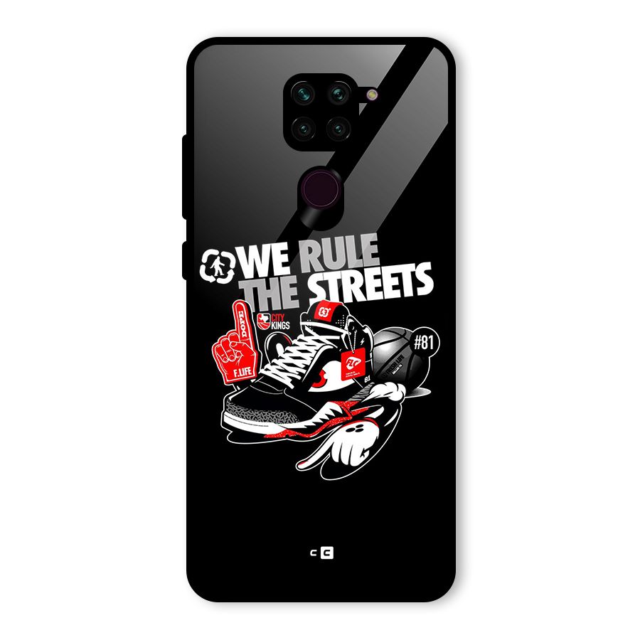 Rule The Streets Glass Back Case for Redmi Note 9