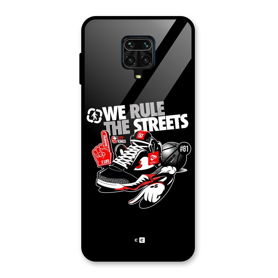 Rule The Streets Glass Back Case for Redmi Note 9 Pro