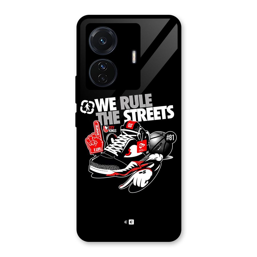 Rule The Streets Glass Back Case for Vivo T1 Pro
