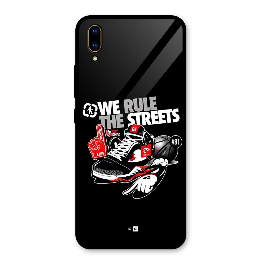 Rule The Streets Glass Back Case for Vivo V11 Pro
