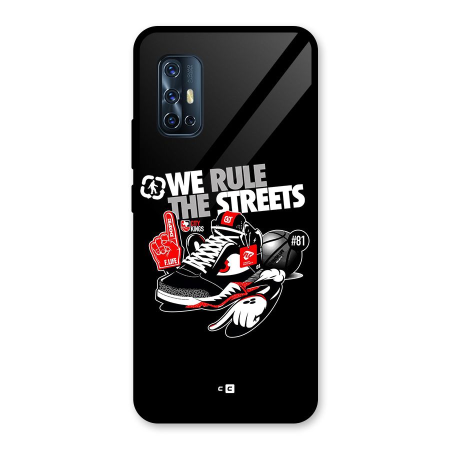 Rule The Streets Glass Back Case for Vivo V17
